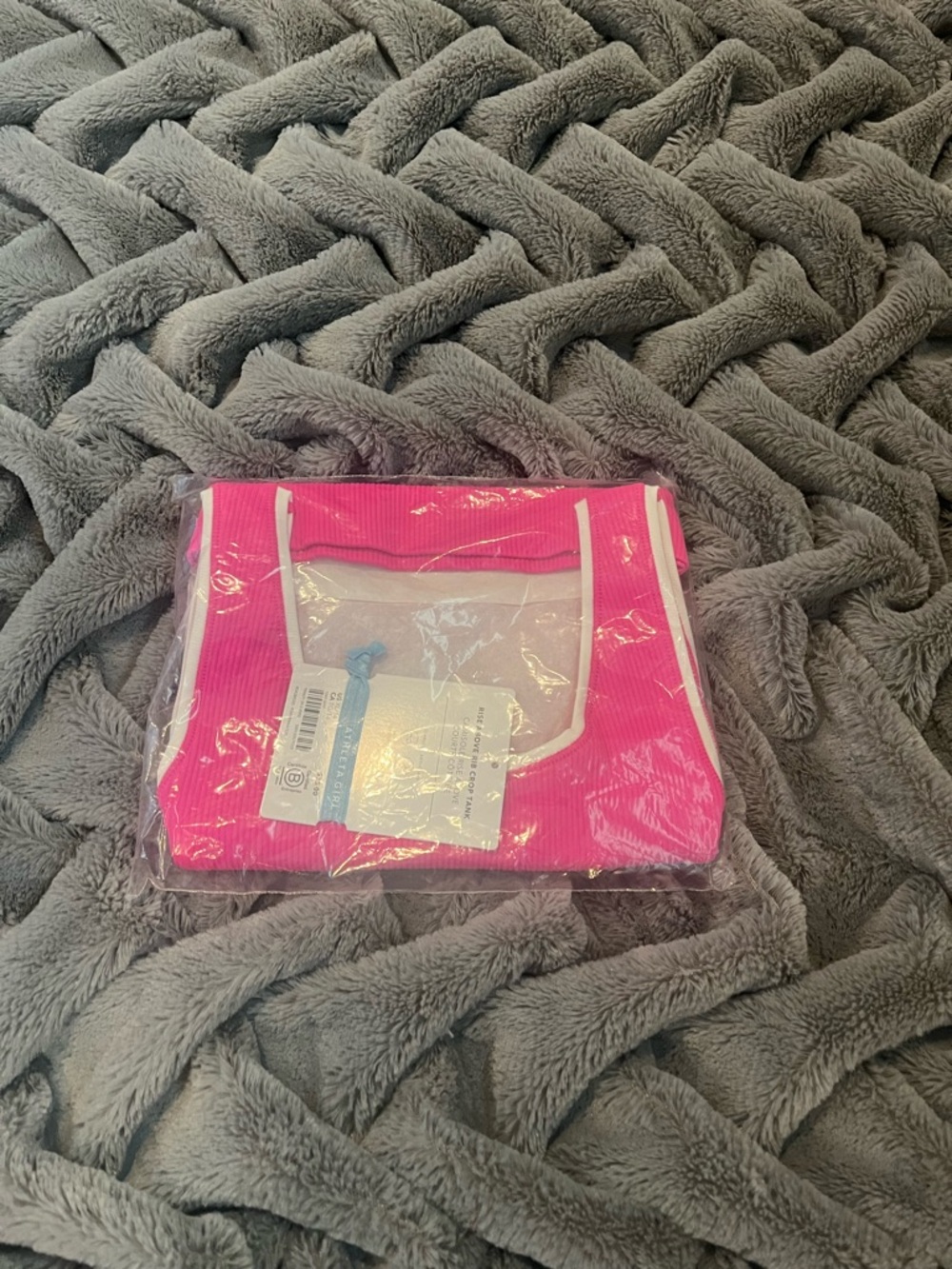 NWT Athleta Girl Rise Above Rib Crop Tank XL/(14) - Picture 2 of 8